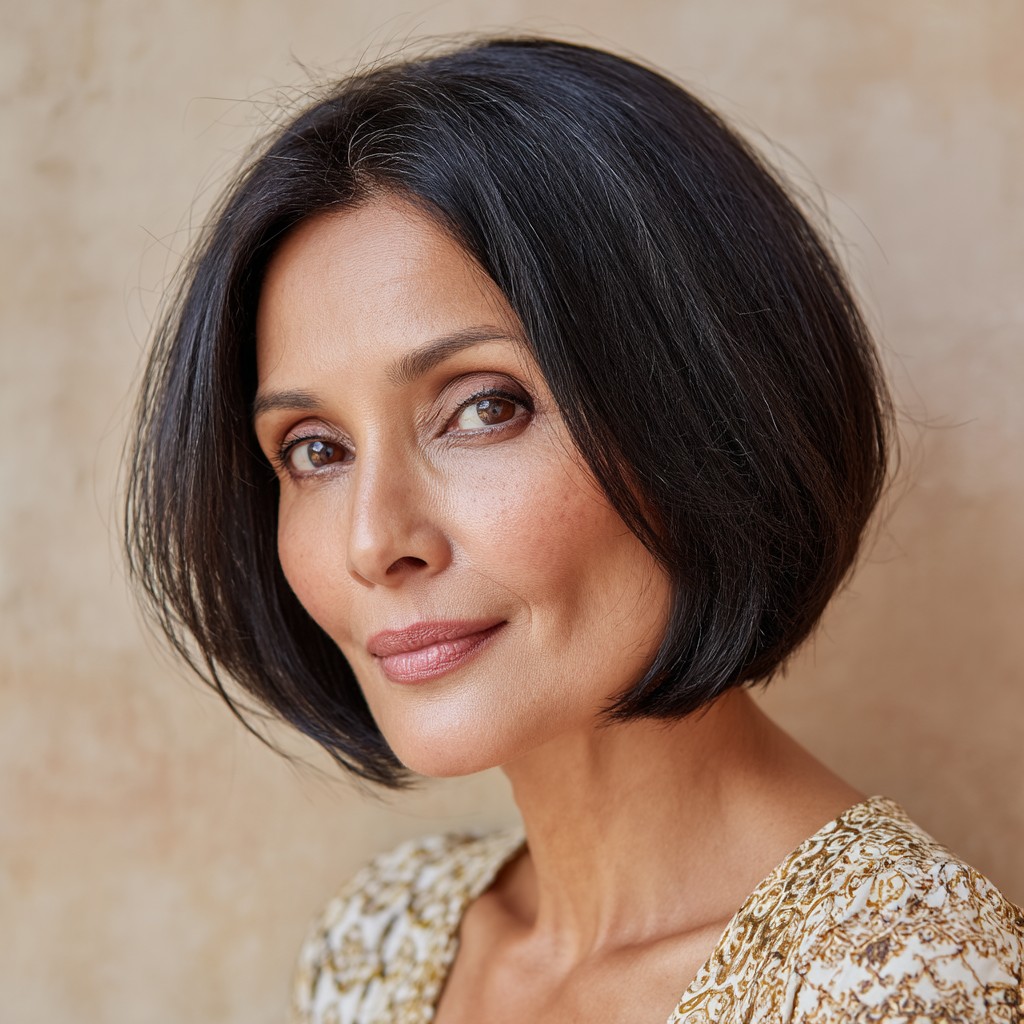 Sleek Short Bob with Subtle Layers