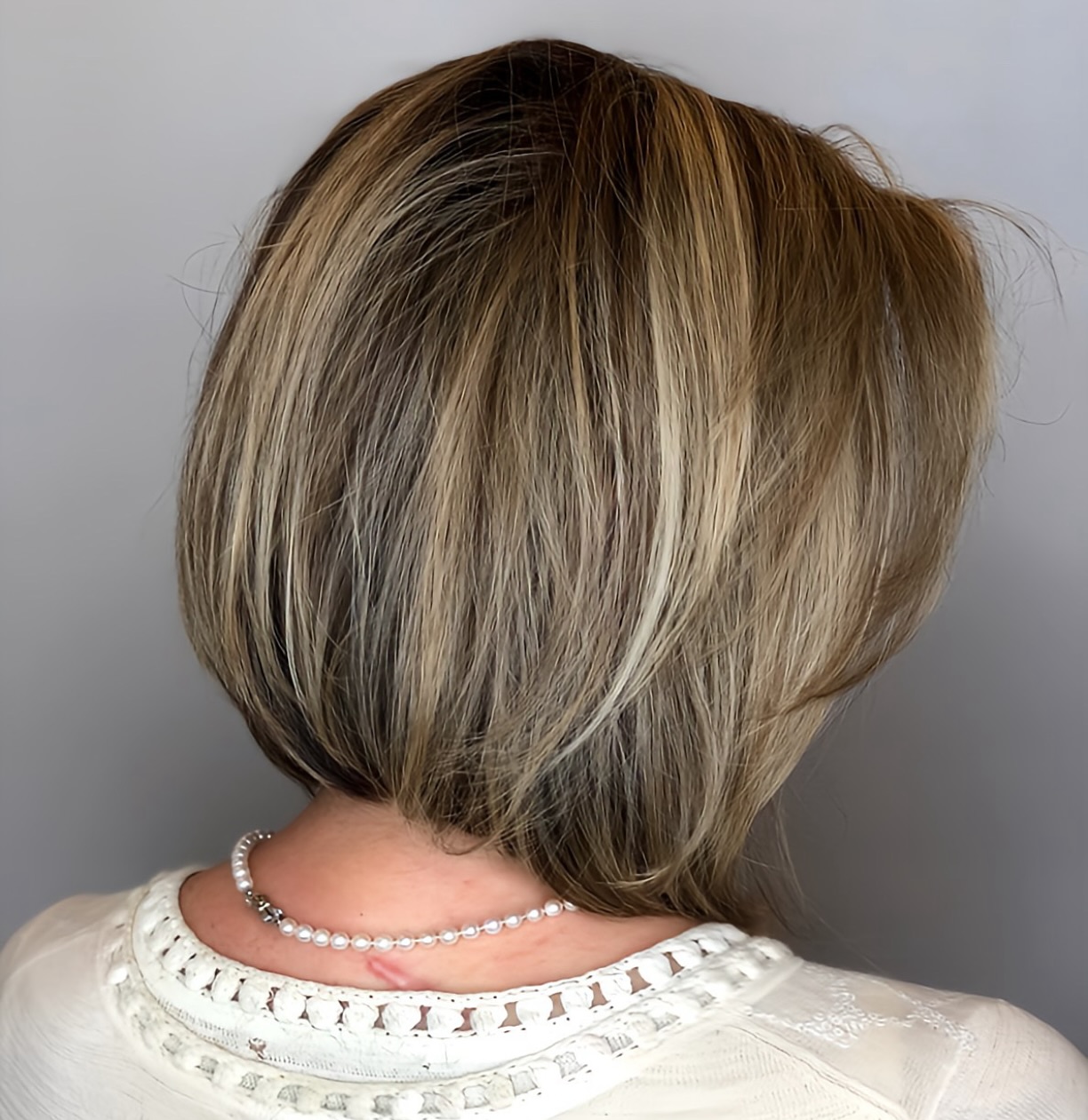 Stylish Textured Bob with Subtle Balayage