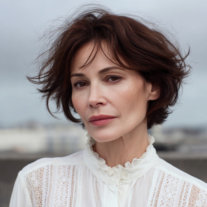 Textured Jagged Bob with Soft Volume
