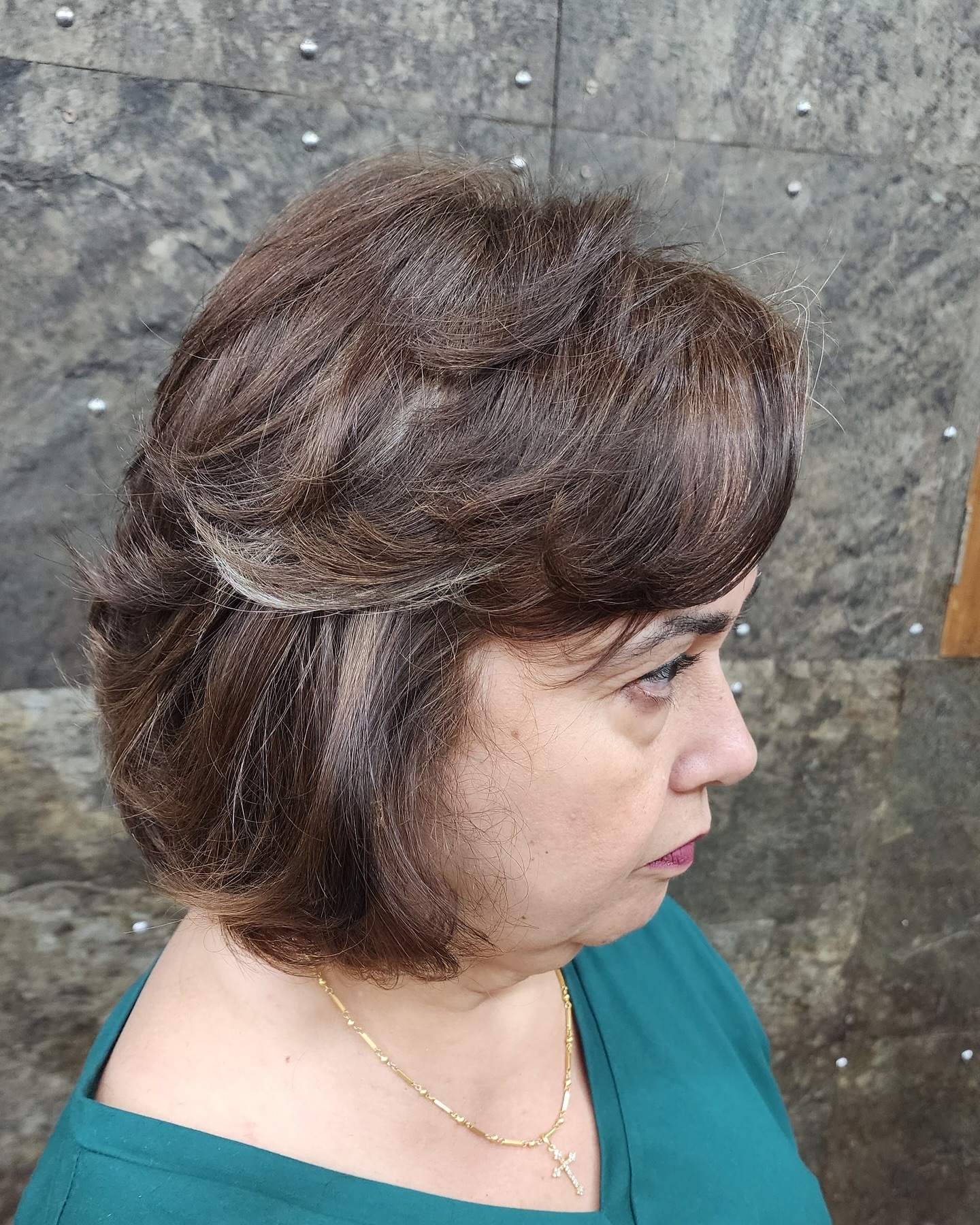 Textured Modern Bob with Subtle Highlights
