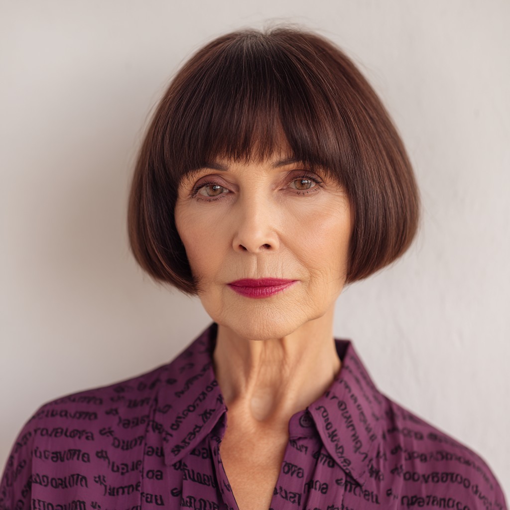 Classic Jawline Bob with Soft Rounded Edges