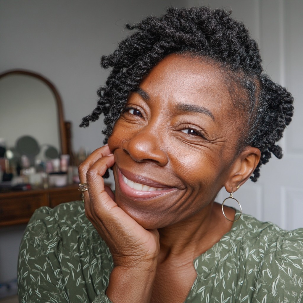 Playful Short Finger Coils with Defined Texture