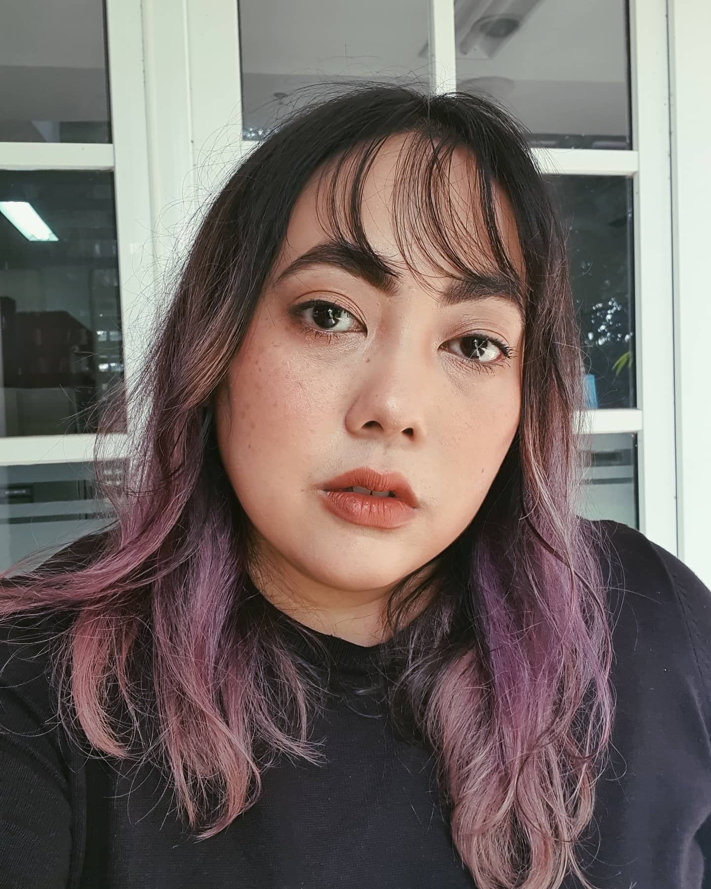 Textured Mid-Length Cut with See-Through Bangs