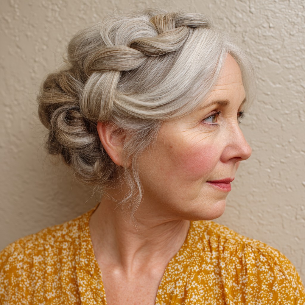 elegant braided chignon for effortless style