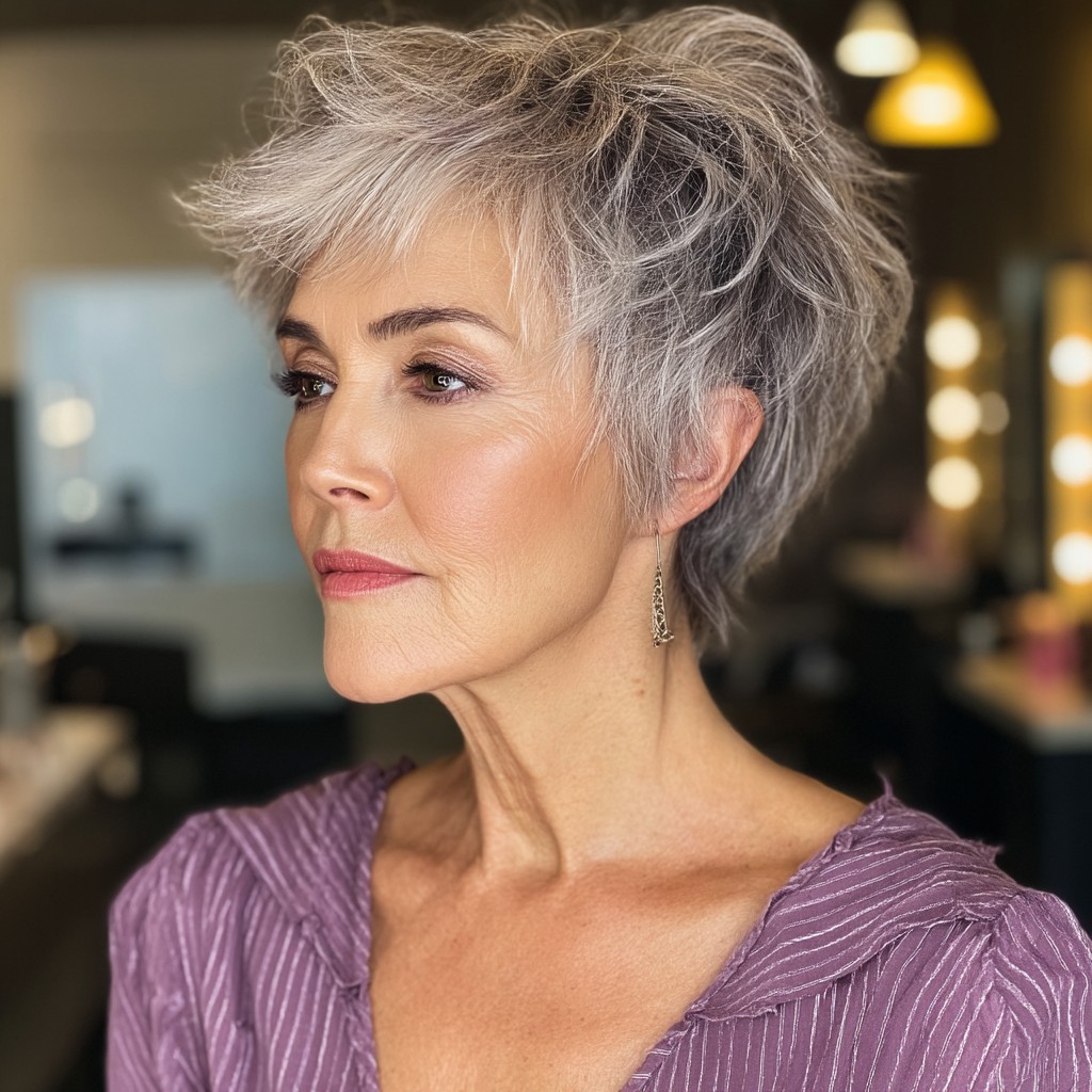 Modern Choppy Pixie Cut with Effortless Movement