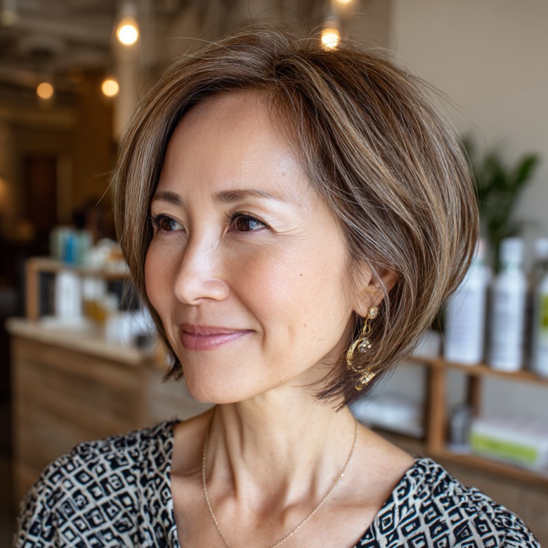 Stylish Textured Bob with Subtle Layers