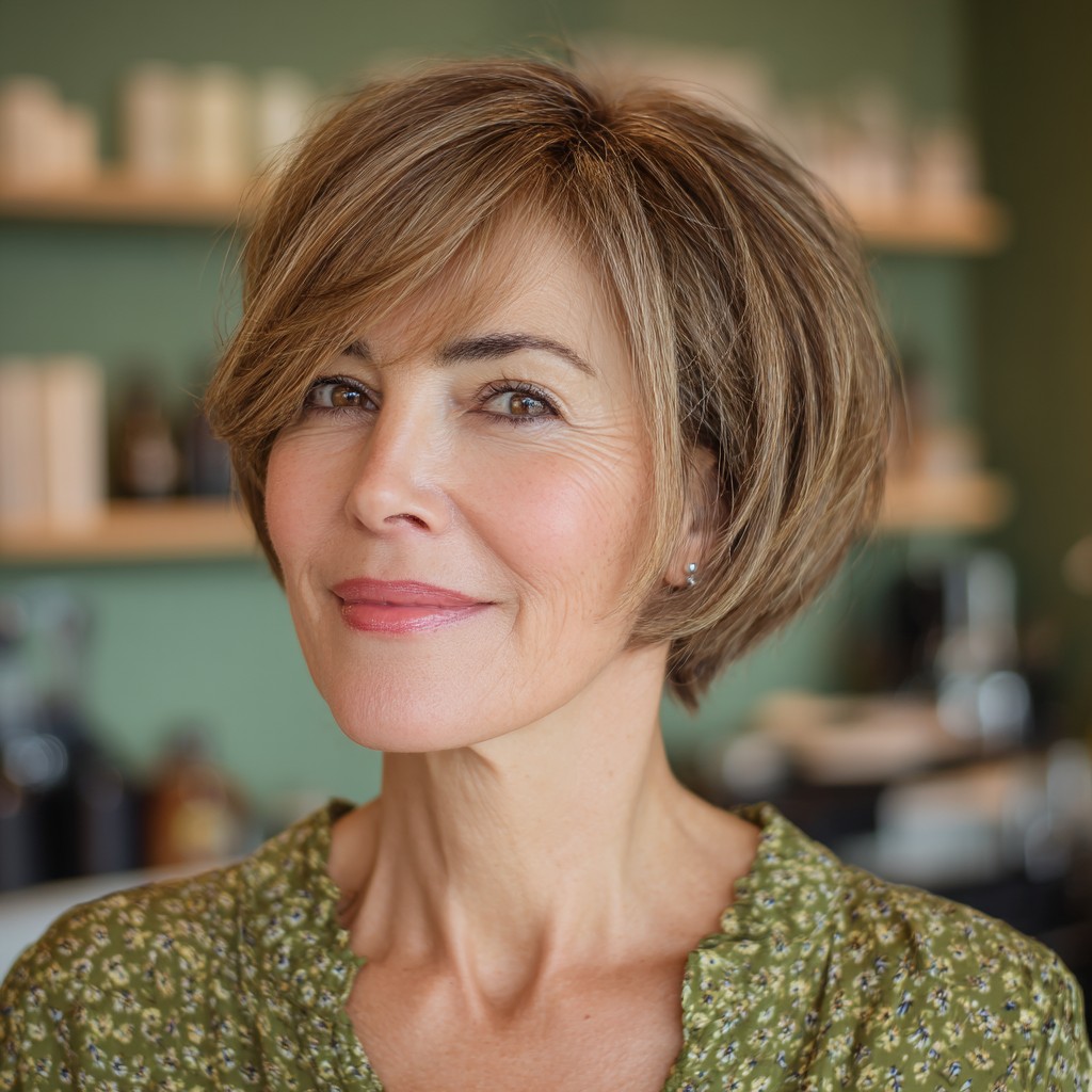 Chic Textured Bob with Soft Layers