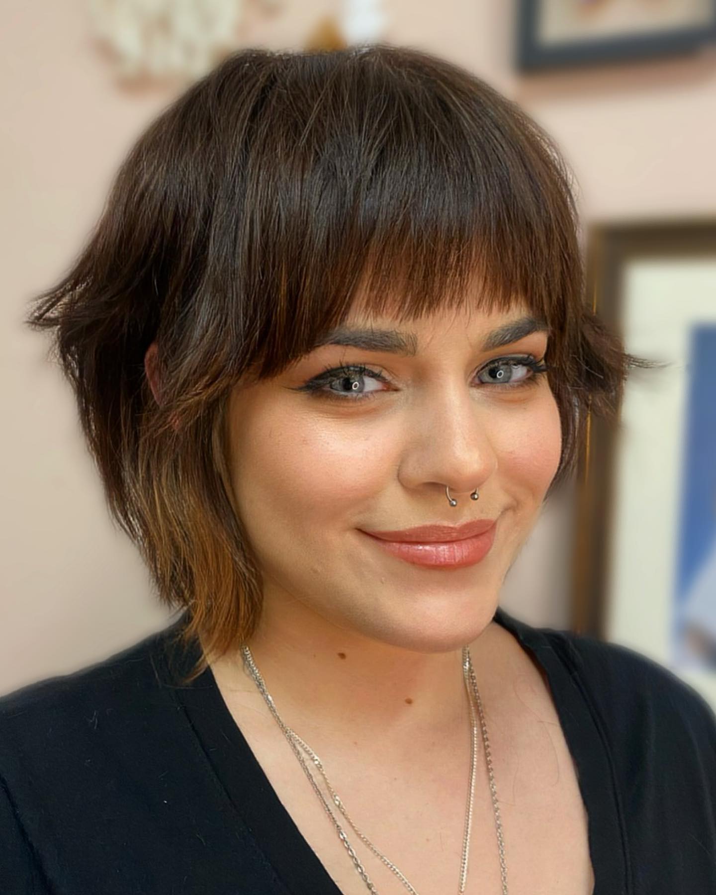 Bold Choppy Layered Cut with Fringe