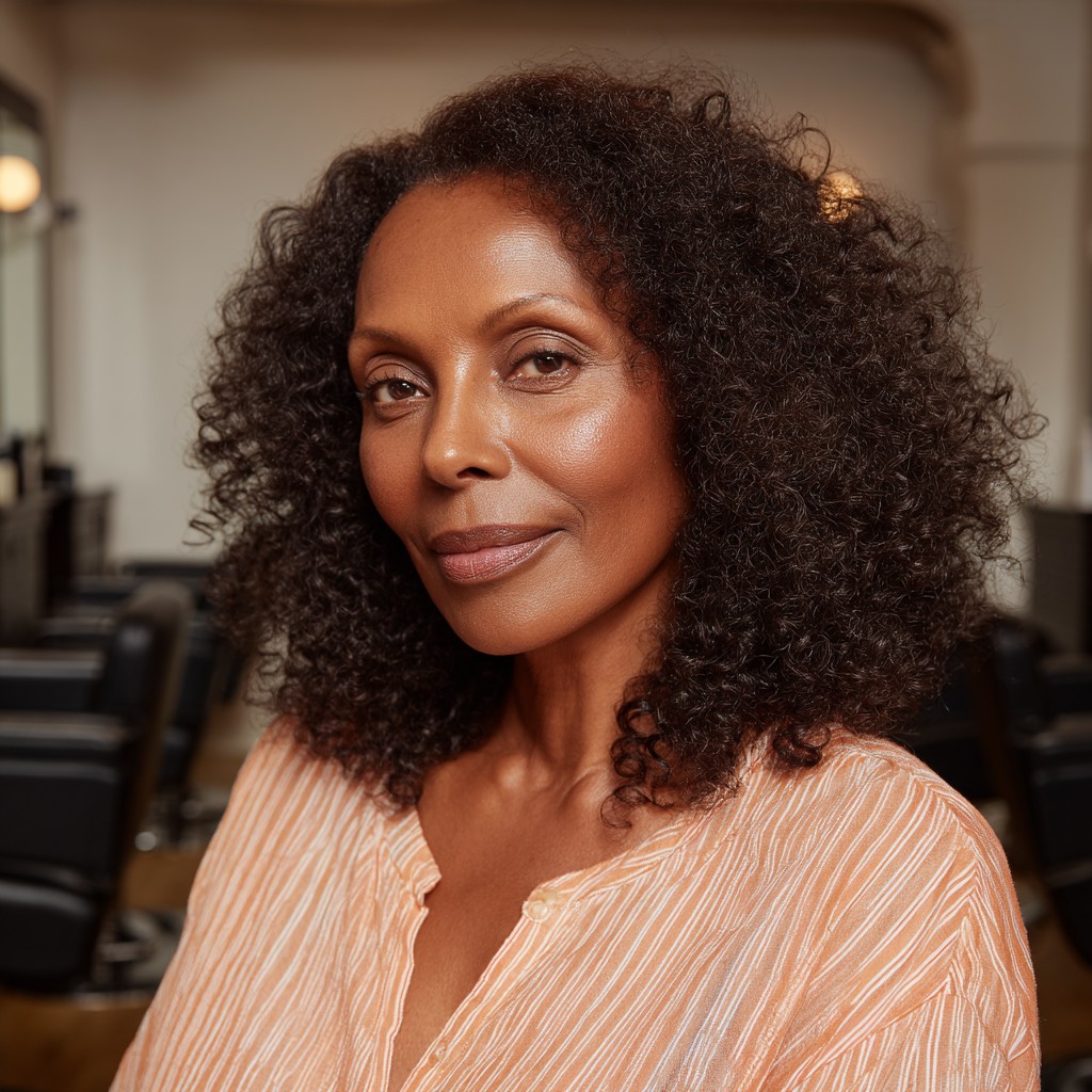 Charming Medium-Length Curly Cut with Defined Texture