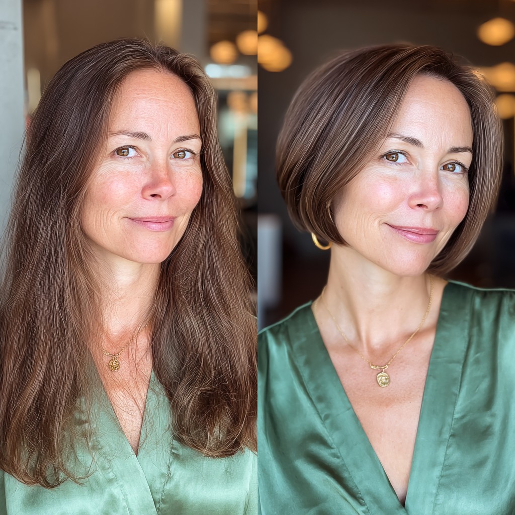 Chic A-Line Bob with Subtle Layers