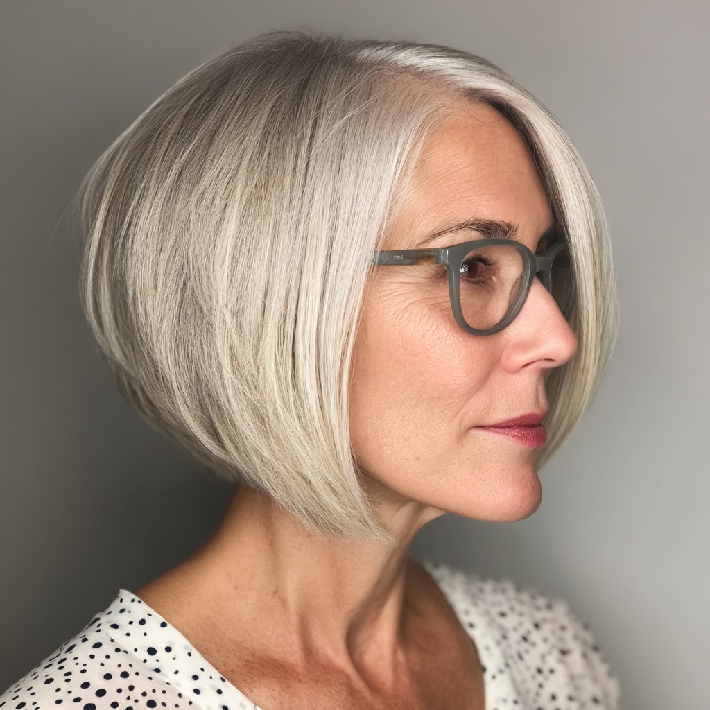 Chic Blunt Bob with Subtle Layering