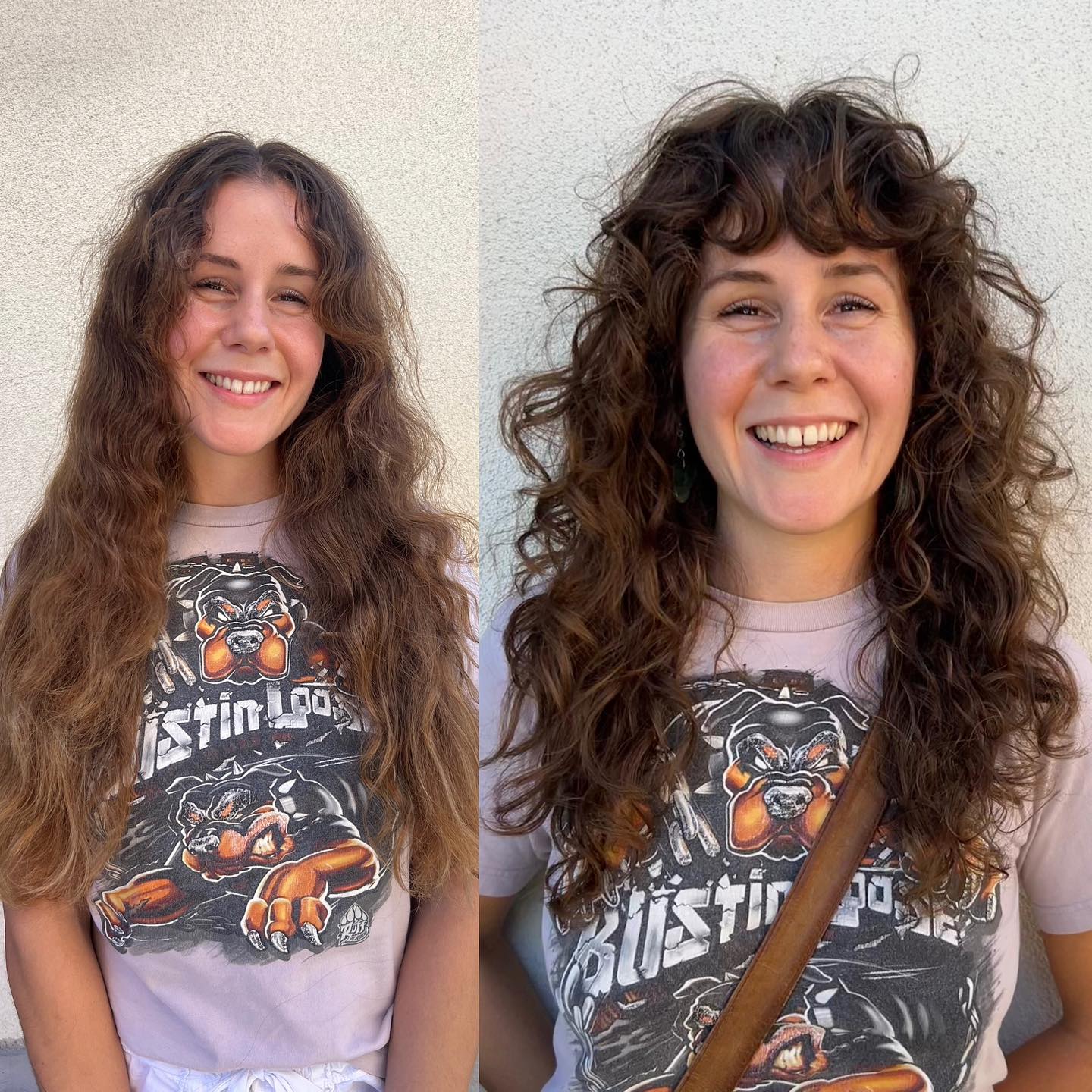 Chic Curly Shag with Bouncy Layers