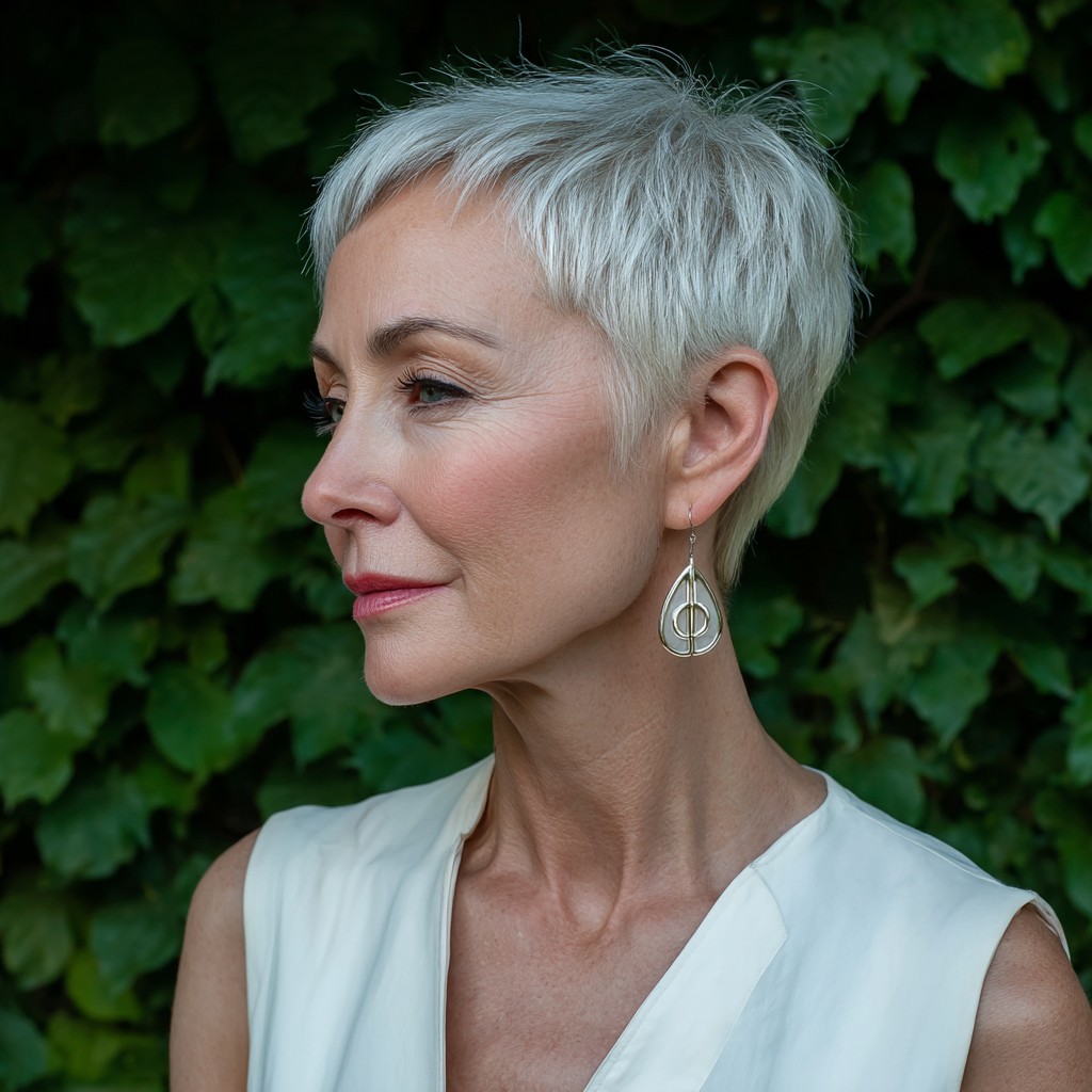 Chic Short Pixie Cut with Textured Layers