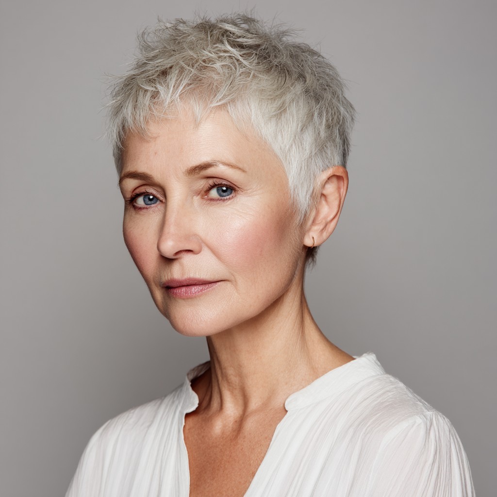 Chic Textured Short Pixie Cut with Lively Layers