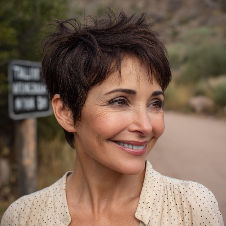 Choppy Textured Pixie with Soft Layering