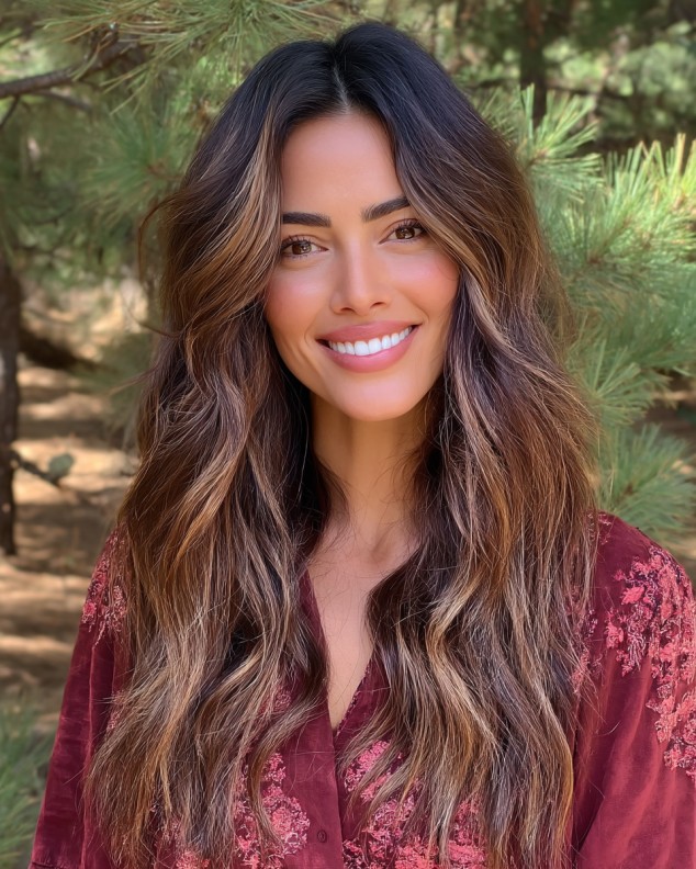 Effortless Textured Long Waves with Natural Highlights