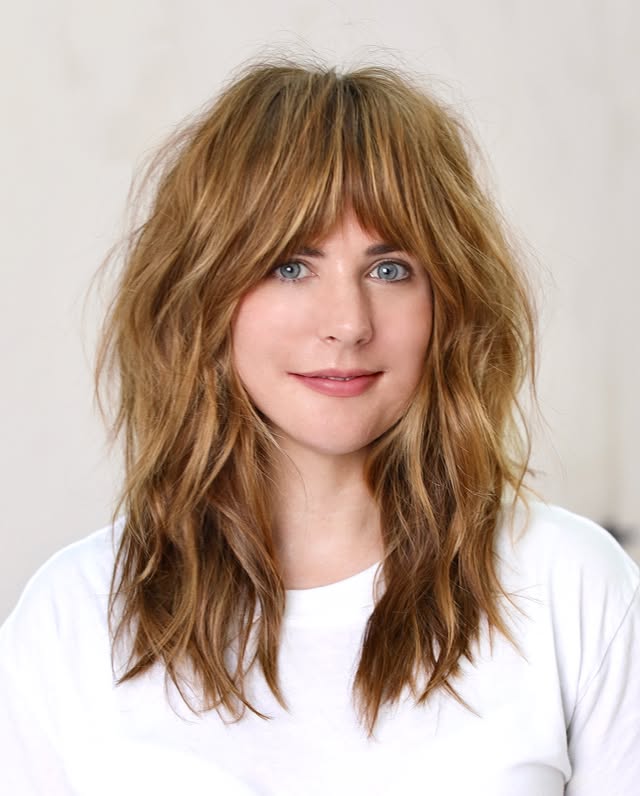 Feathery Layered Cut with Soft Bangs