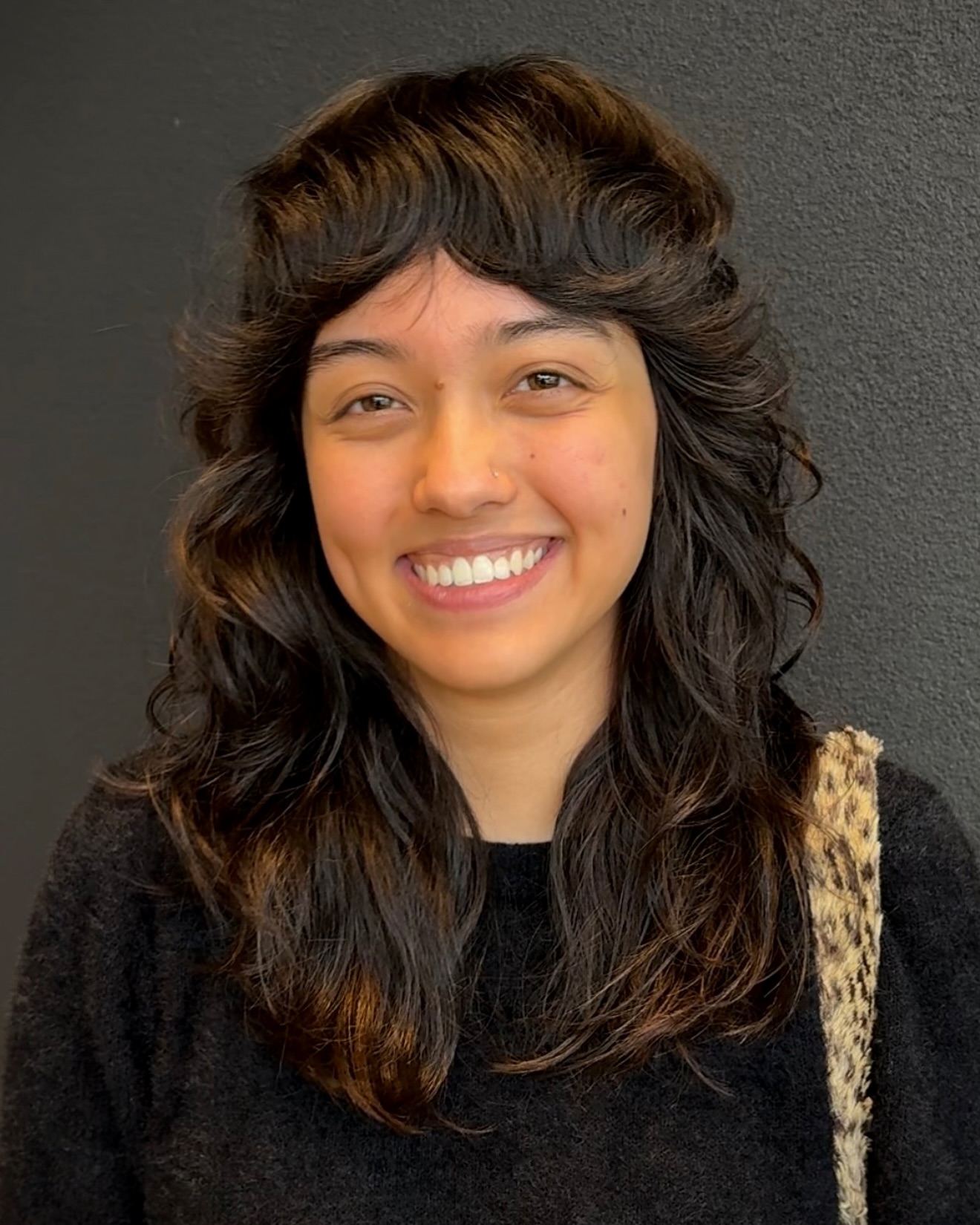Layered Textured Shag with Face-Framing Bangs