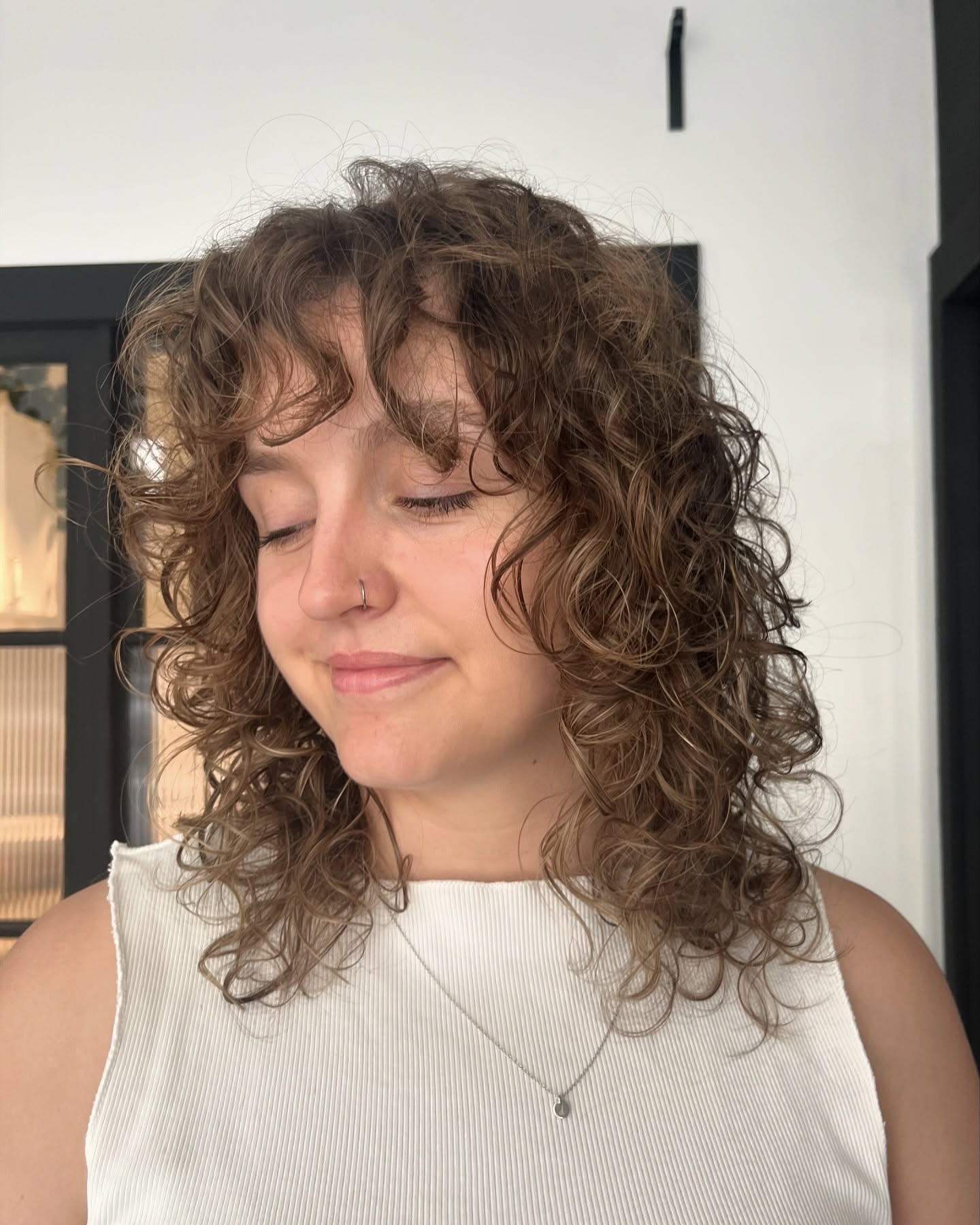 Playful Curly Shag with Natural Texture