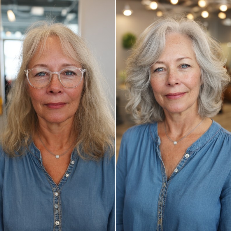 Soft Textured Shoulder-Length Waves with Gentle Layers