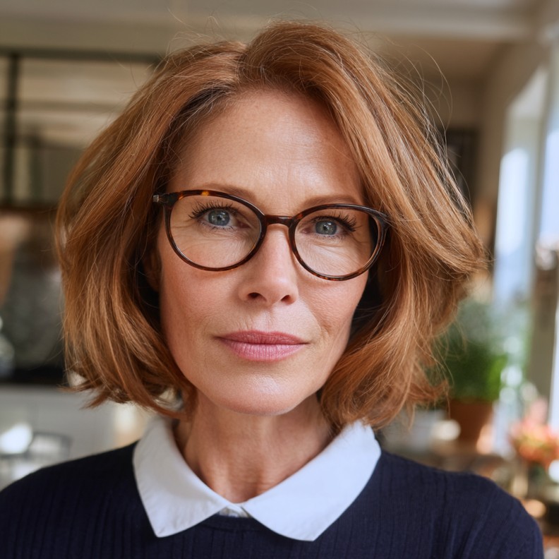 Stylish Textured Bob with Face-Framing Layers