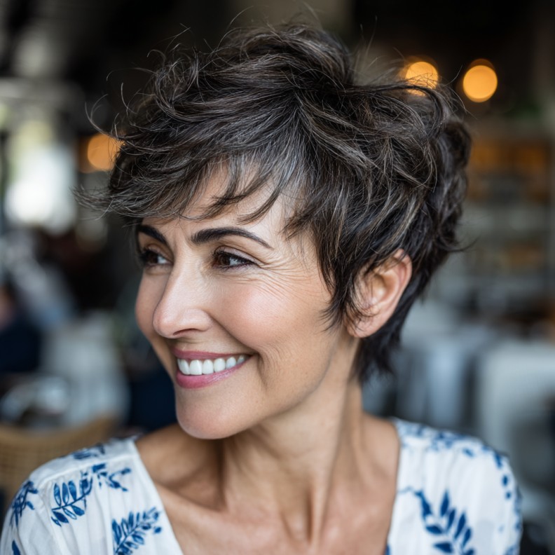 Stylish Textured Short Cut with Soft Layers