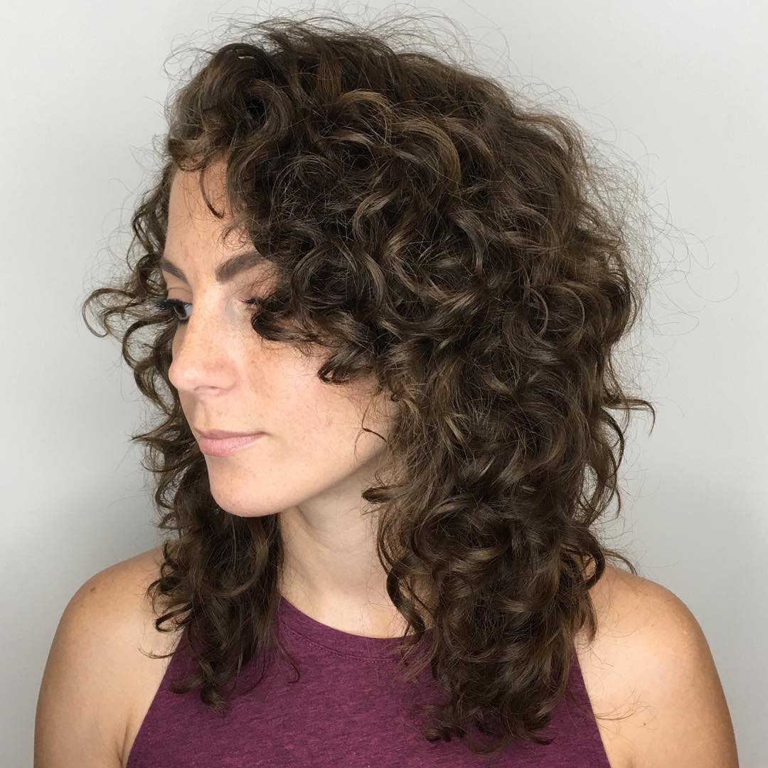Textured Curly Bob with Soft Layers