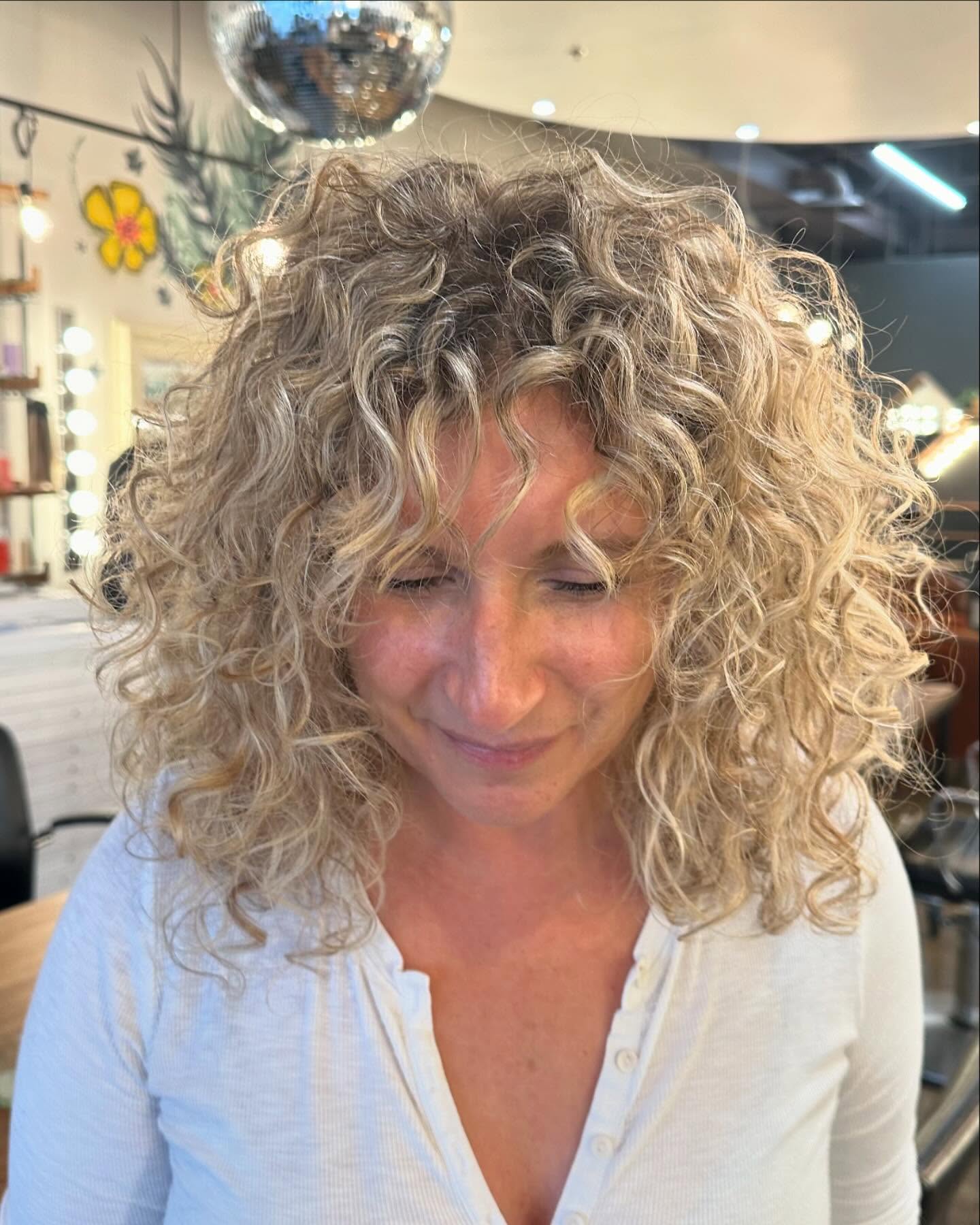 Textured Curly Shag with Defined Curls