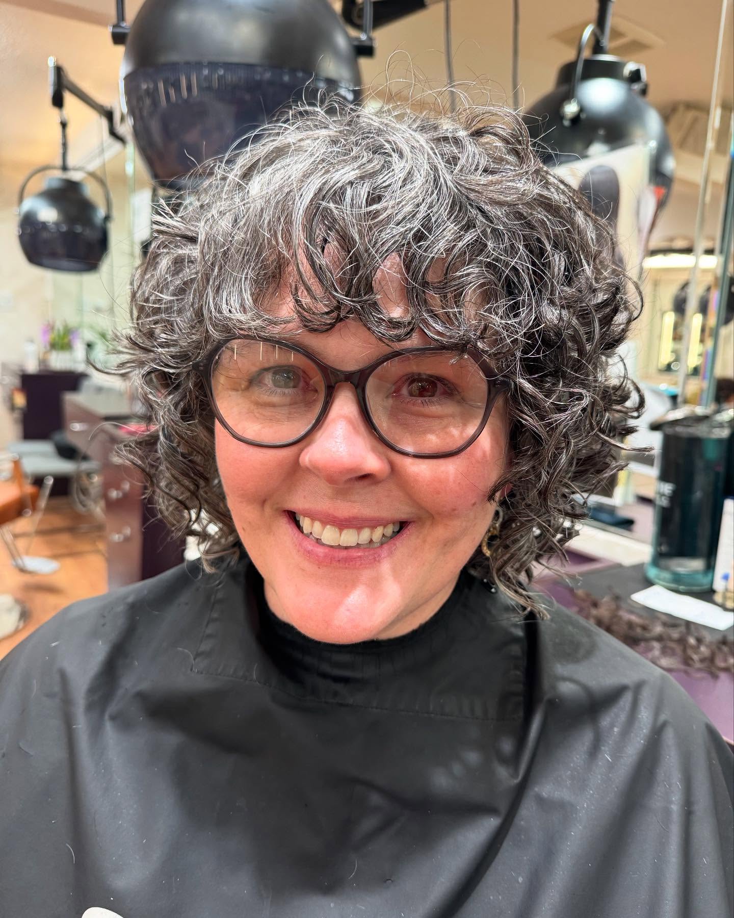 Textured Curly Shag with Playful Volume