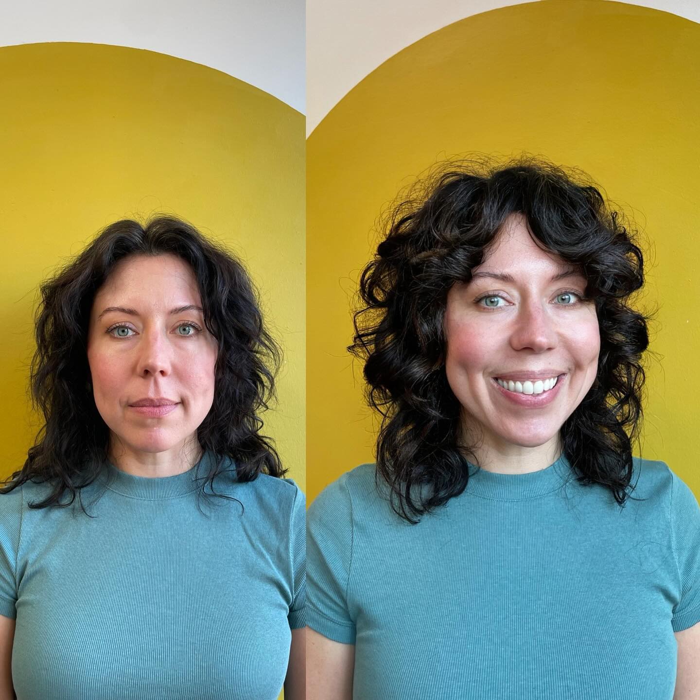 Textured Curly Shag with Soft Volume