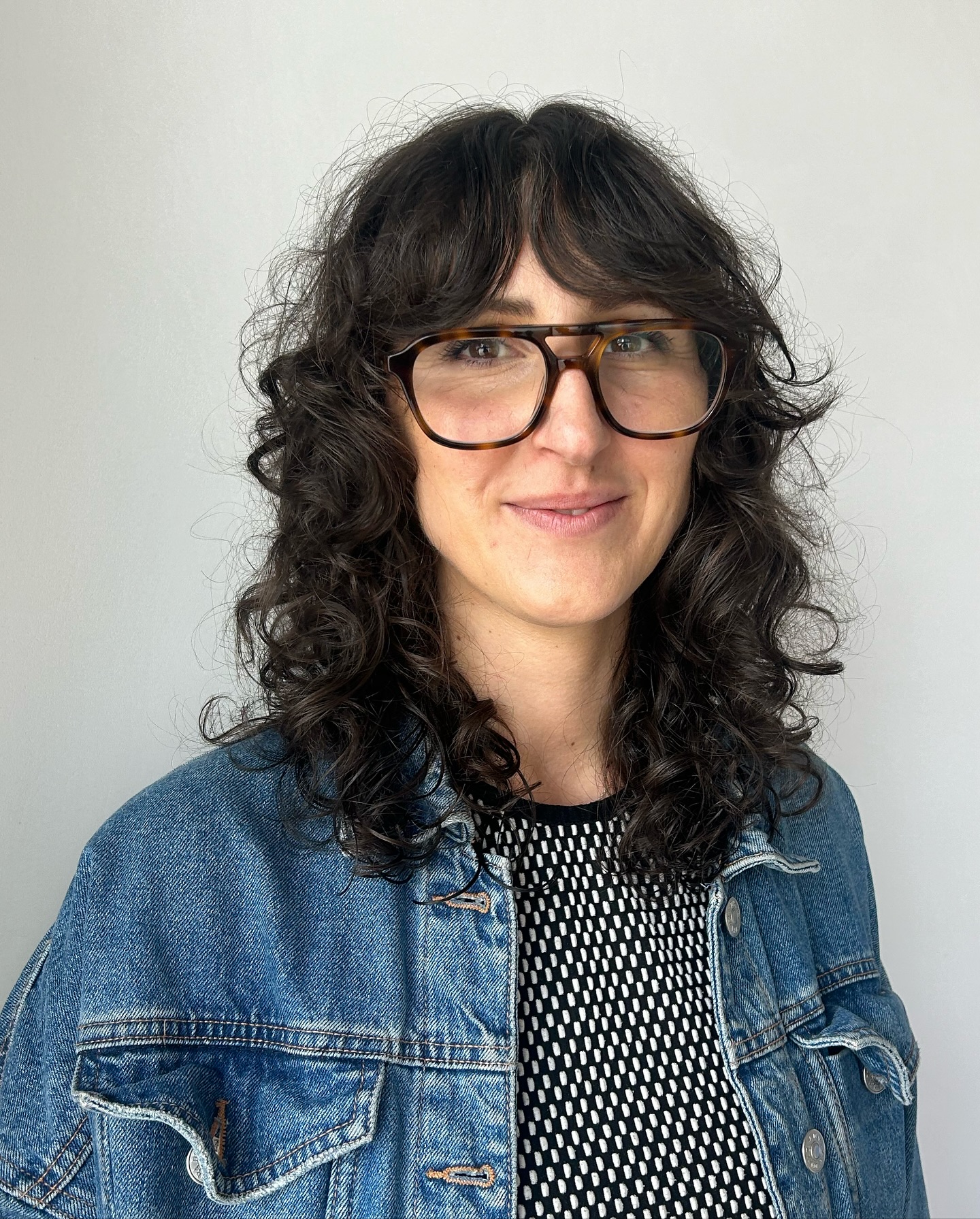 Textured Curly Shag with Wispy Layers
