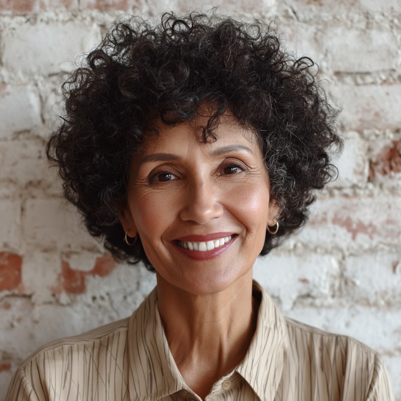 Textured Curly Short Cut with Defined Curls