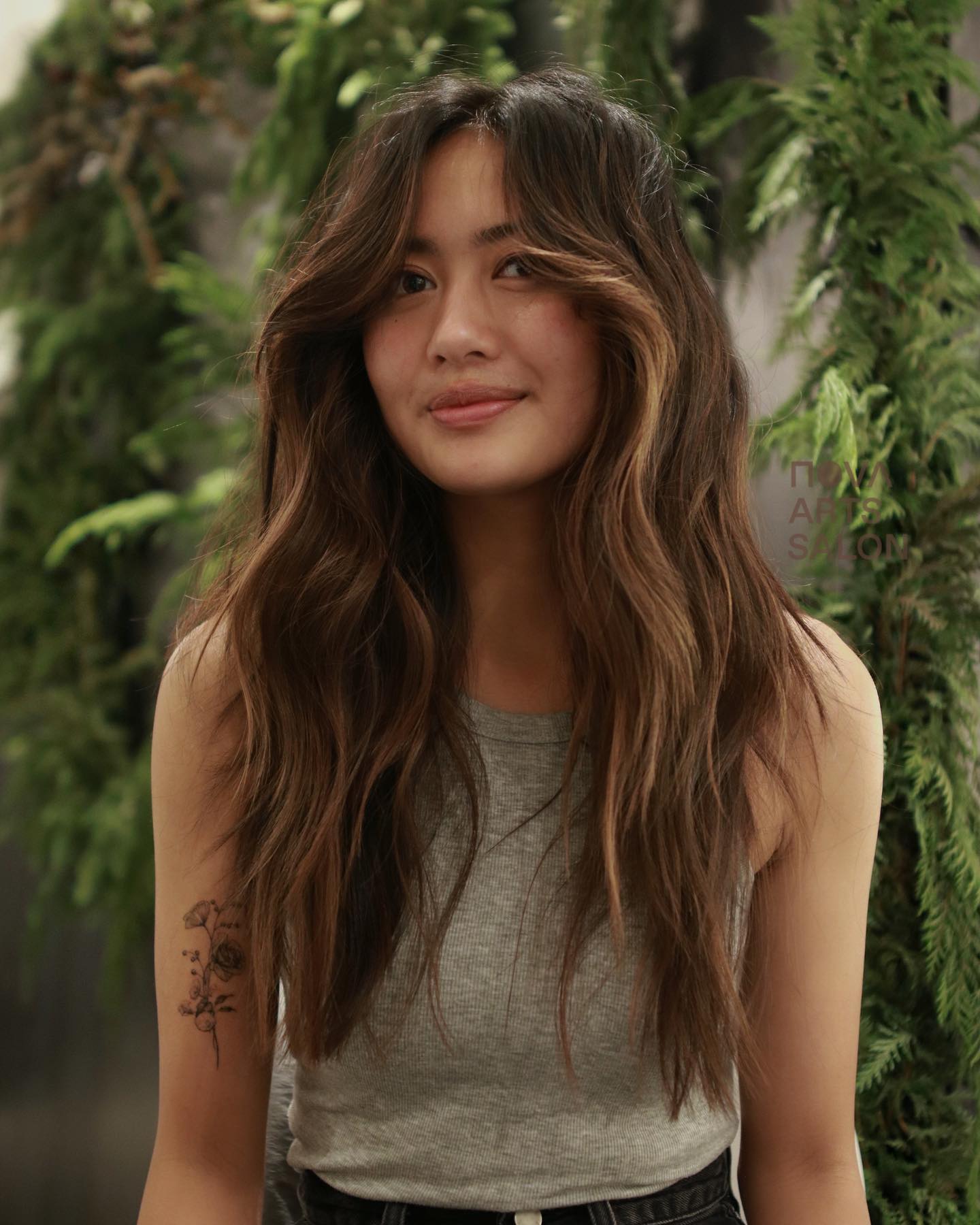 Textured Long Layered Cut with Face-Framing Highlights