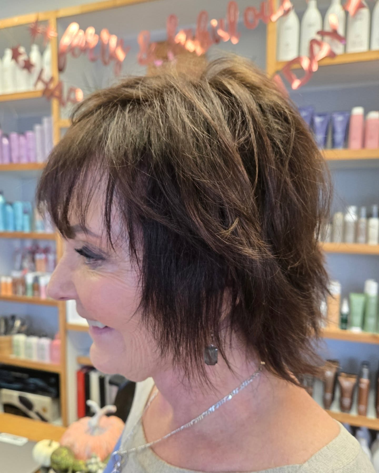 Textured Short Layered Cut with Subtle Volume