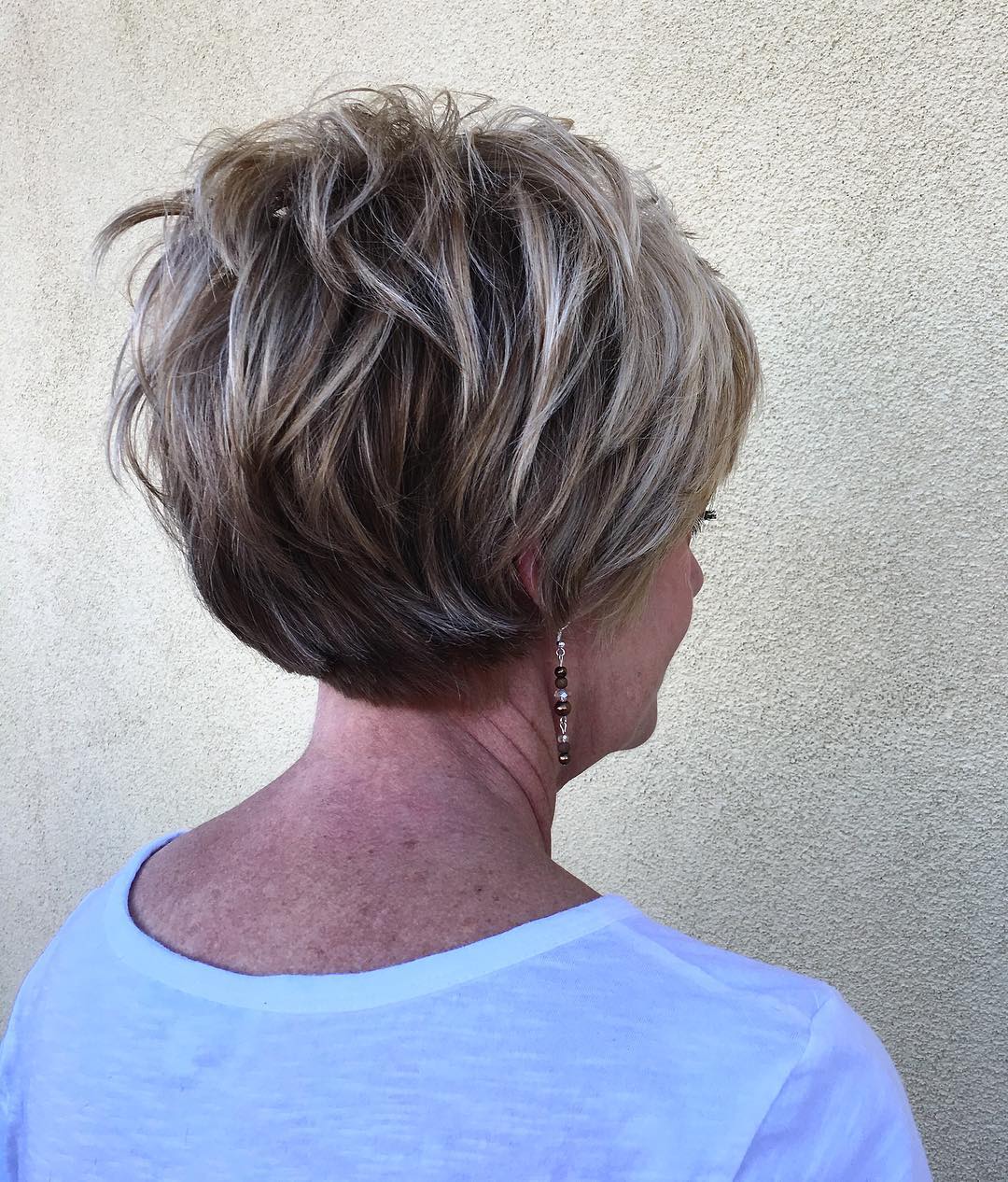 textured short pixie with effortless volume