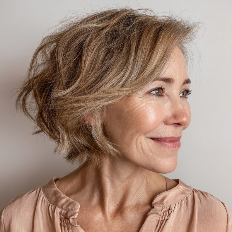 Textured Soft Layers with Gentle Face-Framing