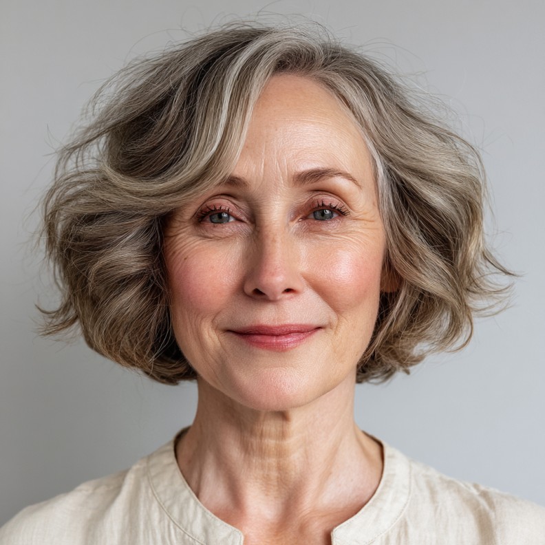 Textured Wavy Bob with Soft Volume