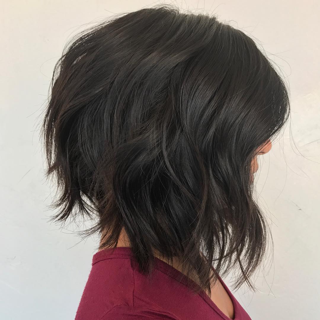 Textured Wavy Bob with Subtle Movement