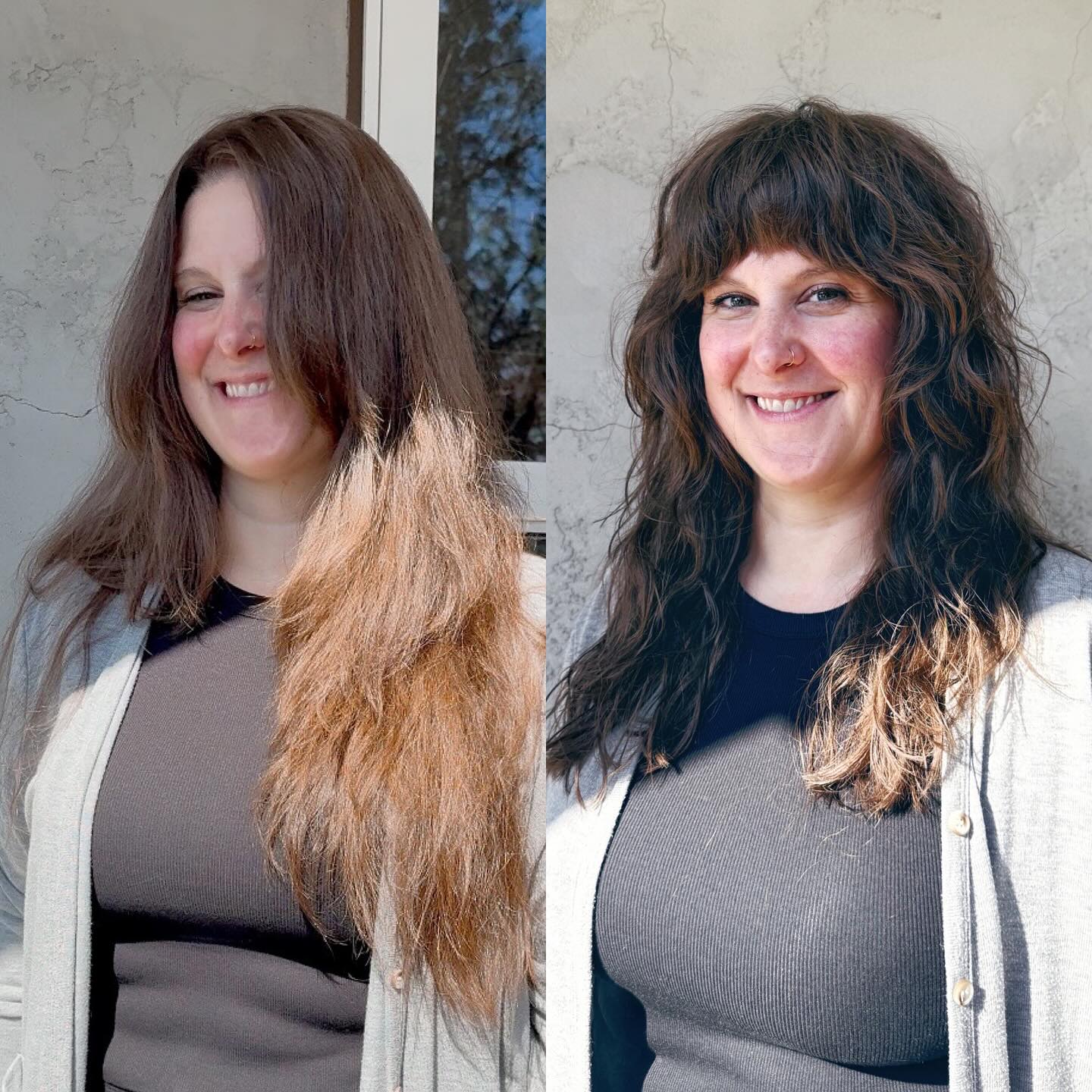 Textured Wavy Cut with Face-Framing Layers