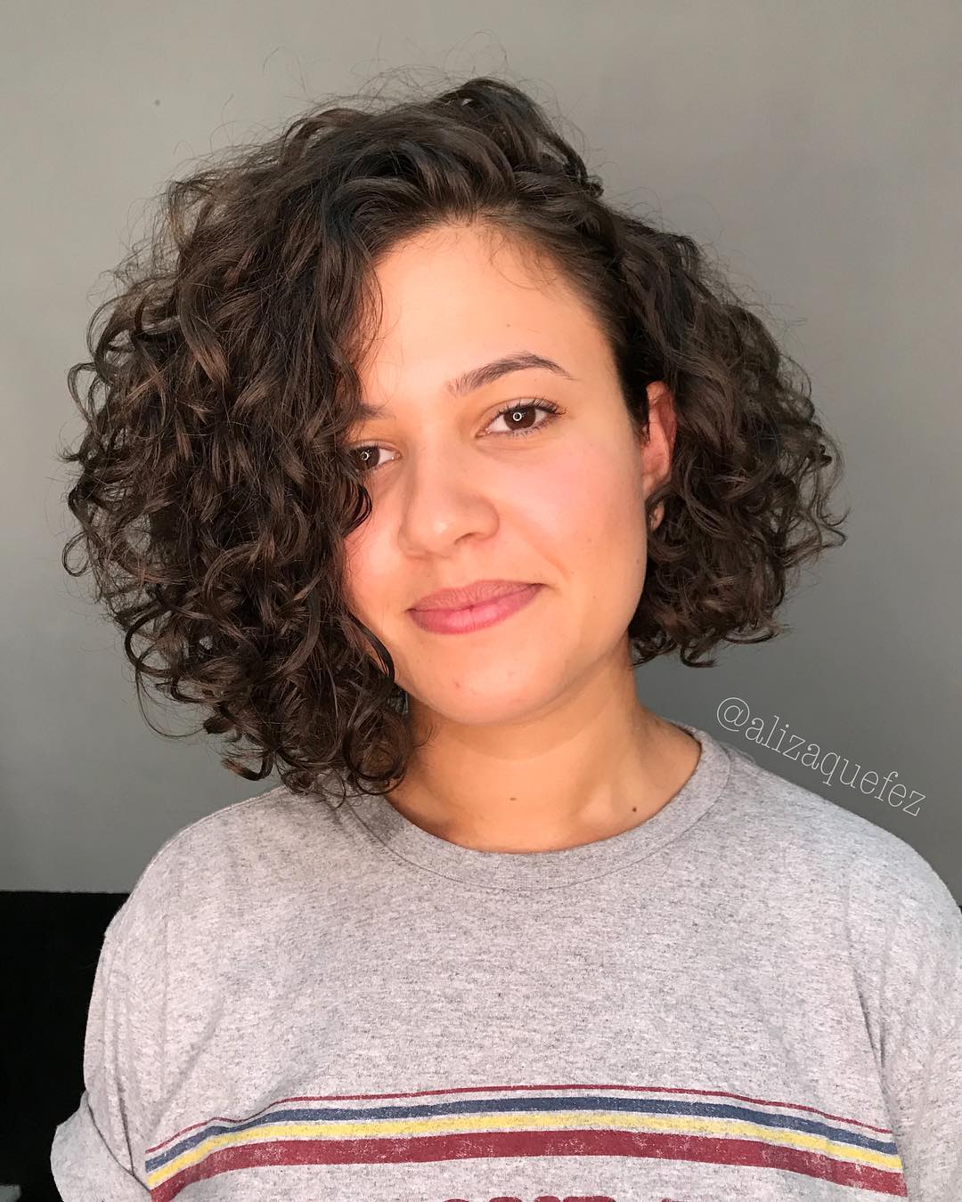 Volume-Infused Curly Bob with Soft Layers