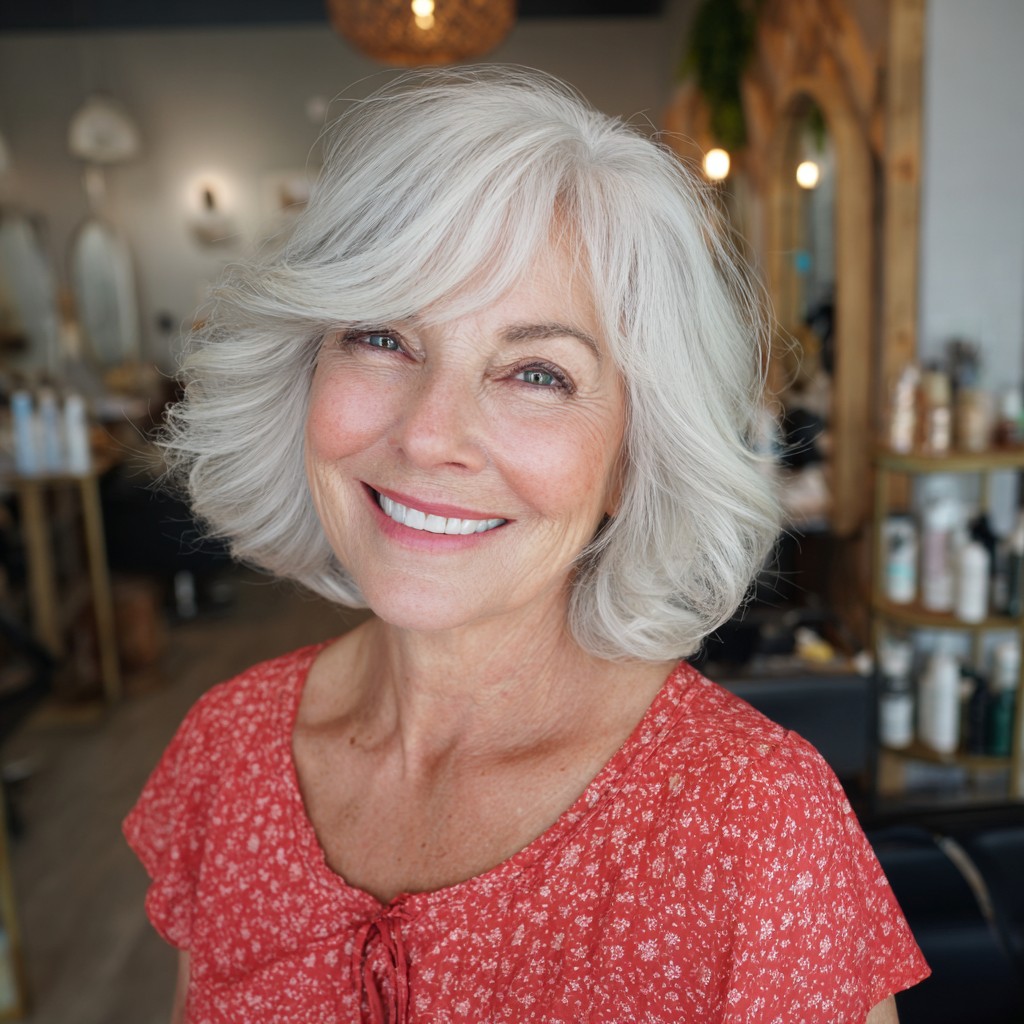 Charming Feathered Cut with Soft Waves