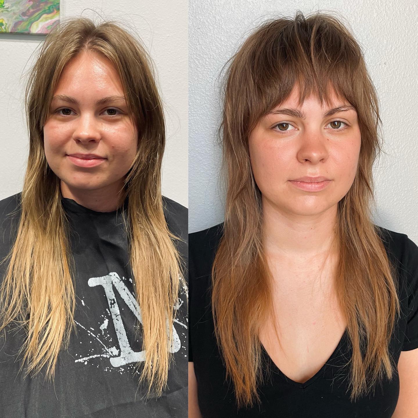 Dynamic Shaggy Cut with Layered Bangs