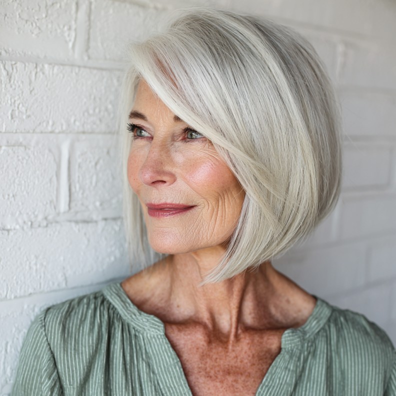 Graceful Asymmetrical Silver Bob