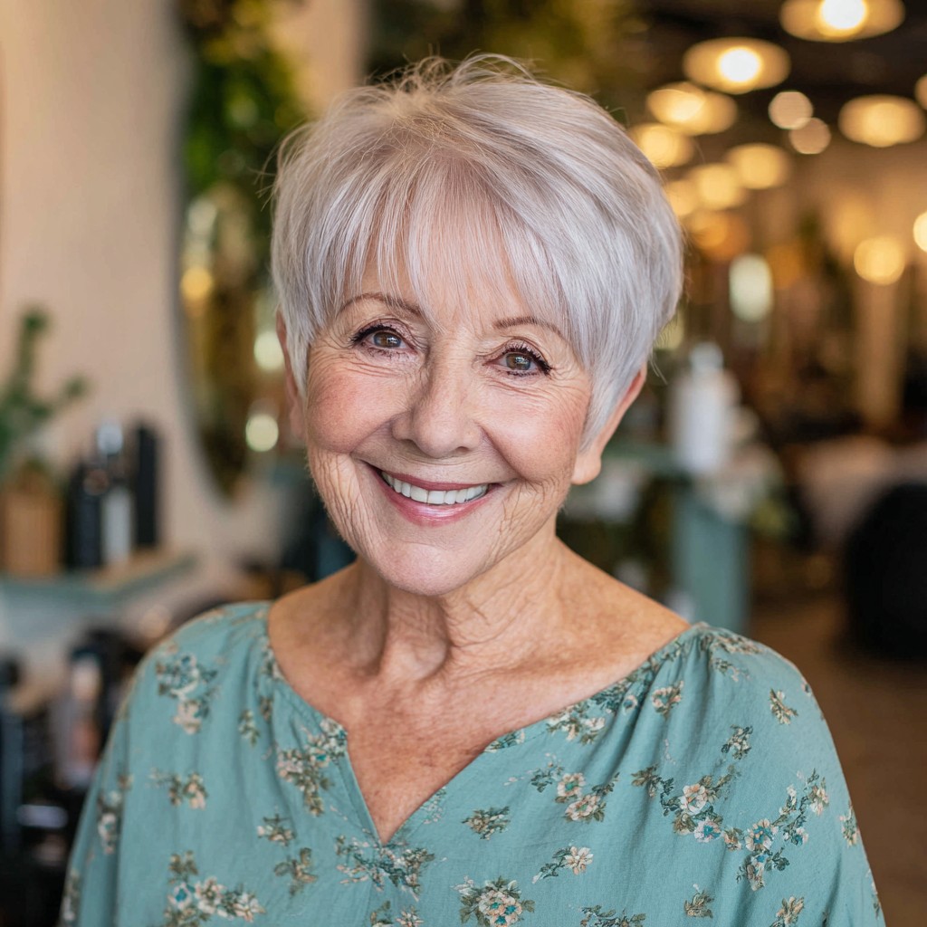 Modern Feathered Short Cut with Gentle Bangs