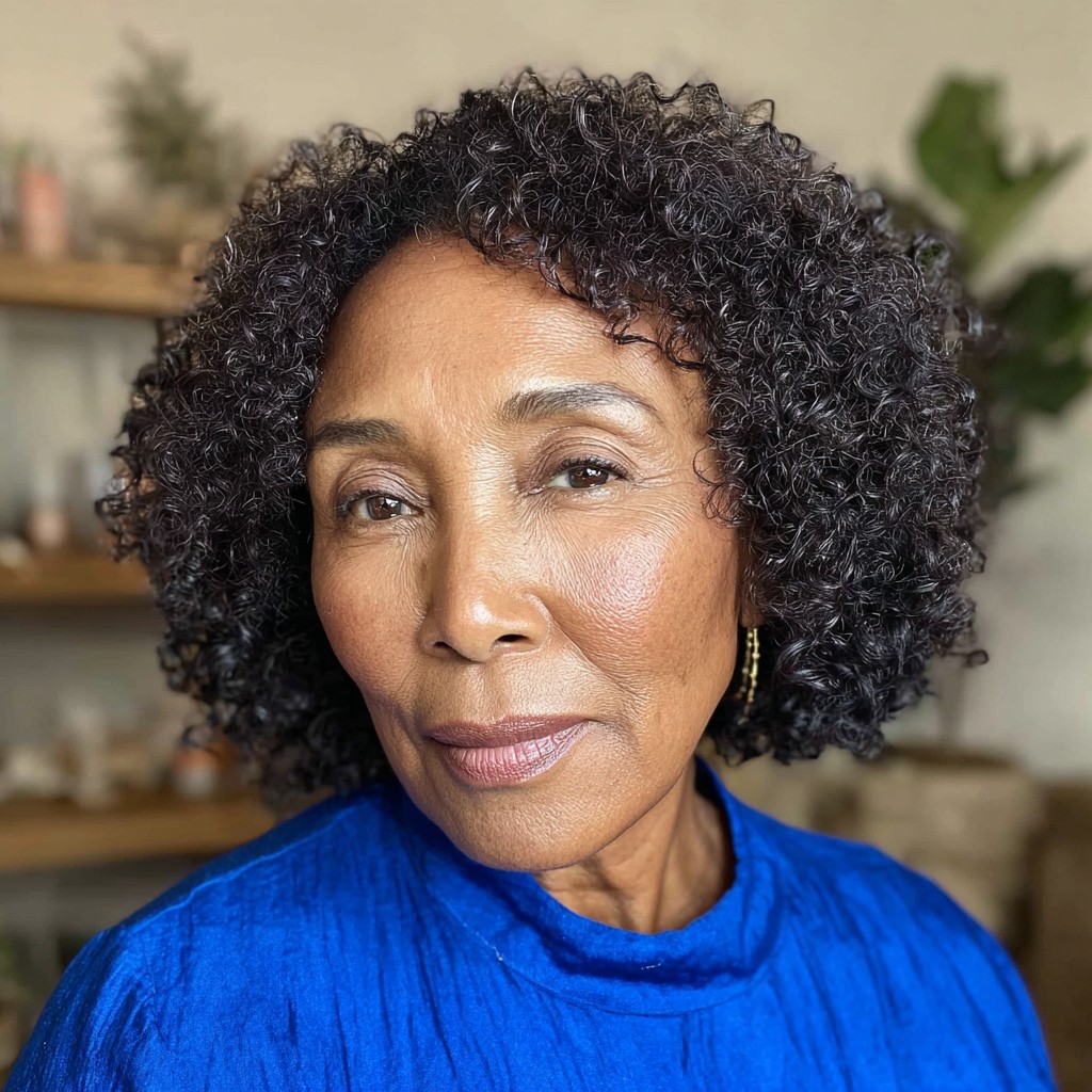 Soft Curly Bob with Defined Ringlets