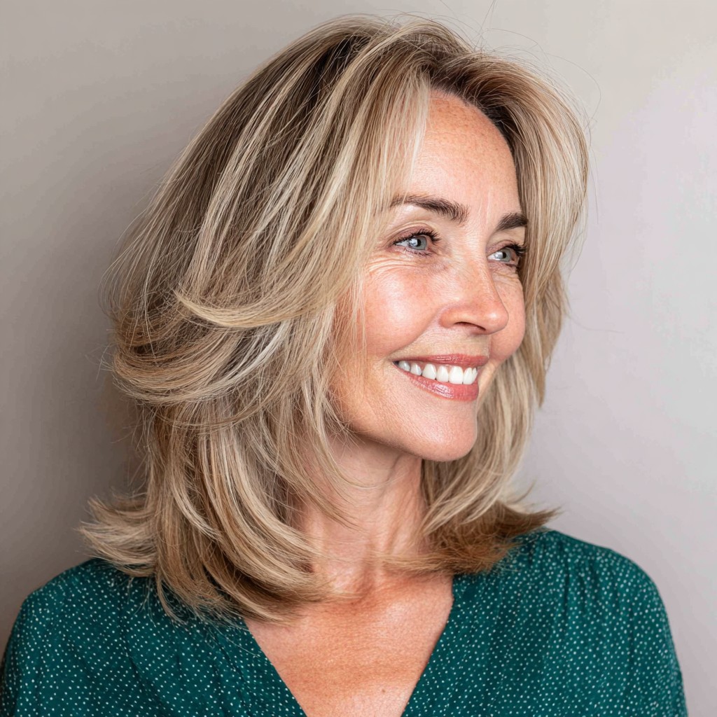 Soft Feathered Layers with Subtle Highlights
