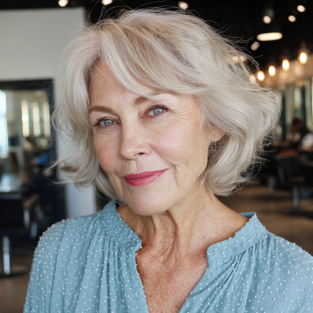 Soft Feathered Lob with Gentle Waves