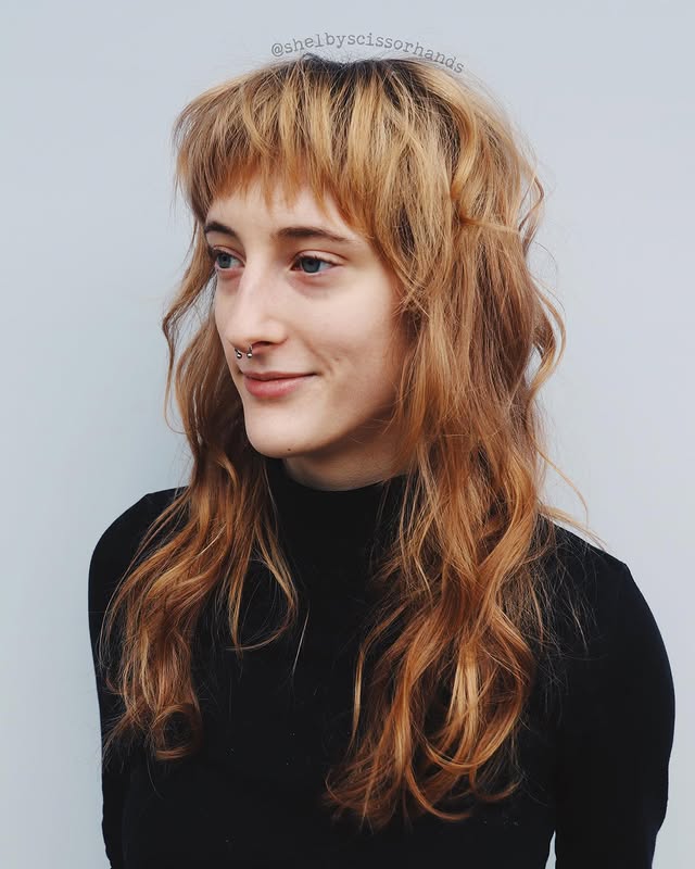 Textured Choppy Cut with Soft Bangs