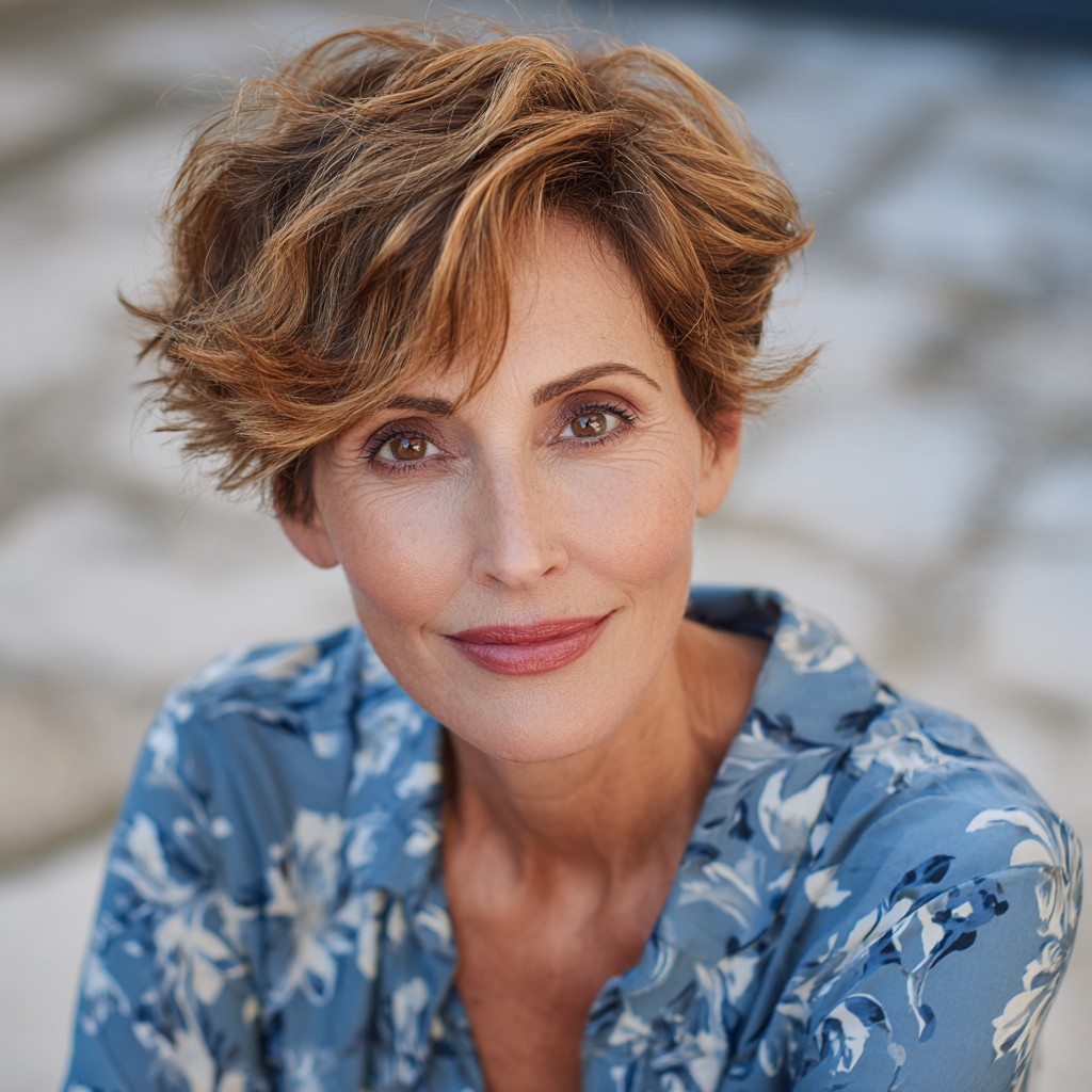 Textured Long Pixie with Soft Layers