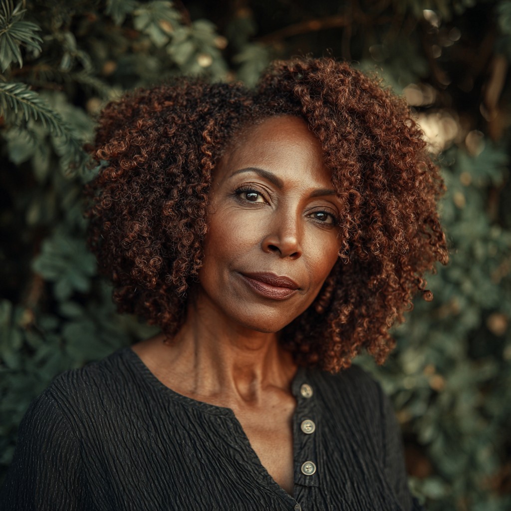 Textured Medium-Length Natural Curls with a Defined Shape